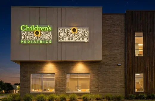 front lit channel letters building wall signs medical healthcare 4