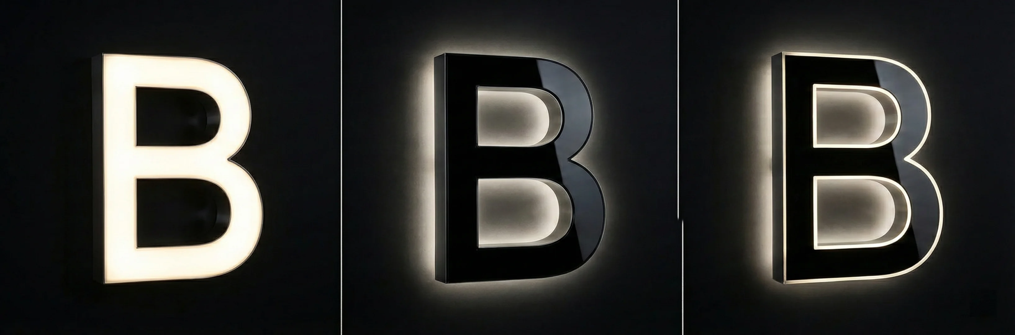 front lit vs halo lit channel letters