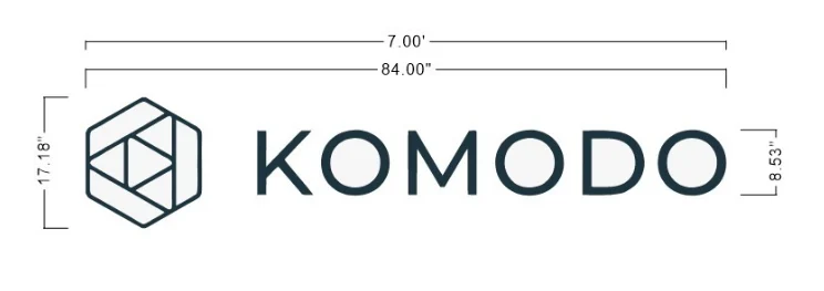Custom Project – Premium Trimless LED Channel Letters for Komodo Health (Set of 3)